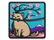 Samurai Cat Under Sakura Cherry Blossom Multi-Color Embroidered Iron-On or Hook & Loop Patch Applique